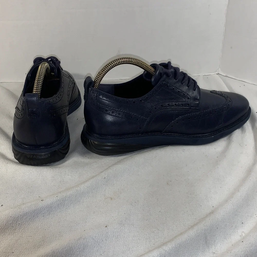 Cole Haan Men's ØriginalGrand Horizon Navy Brogue Oxford Lace-Up Shoes